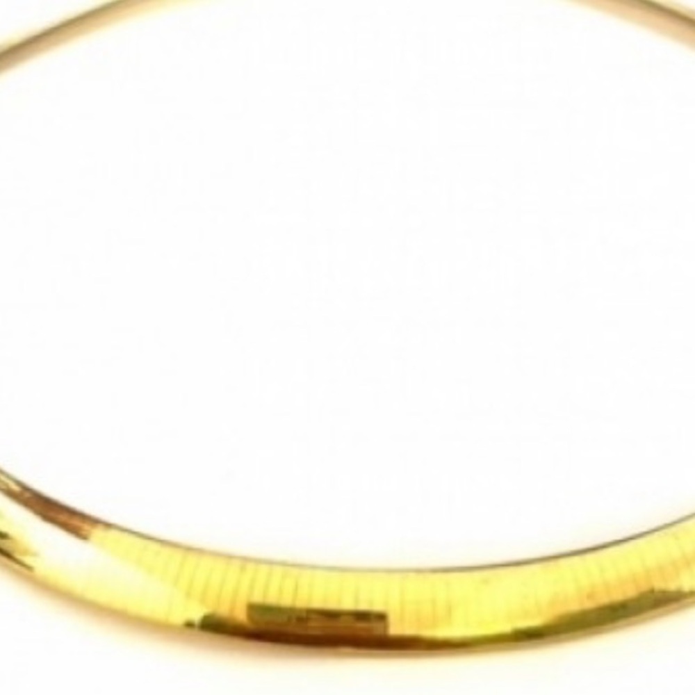 14K Omega Choker Solid Yellow Gold Necklace 51.6 Grams - Picture 3 of 7